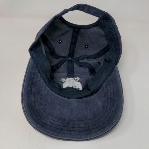 Panda Slideback Hat Blue One Size Adjustable Embroidered Nissi Caps - Picture 6 of 7